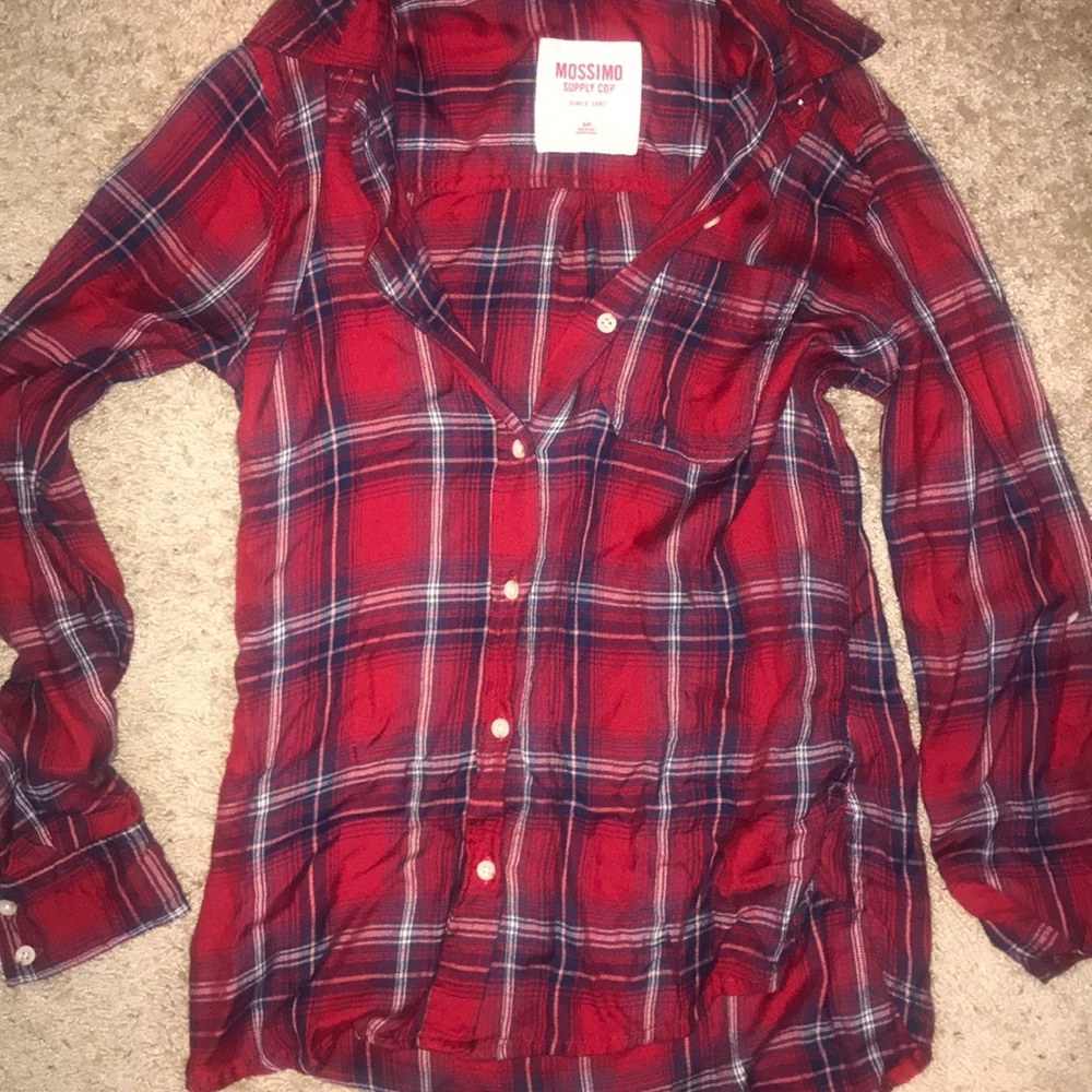 Red and blue Mossimo flannel
